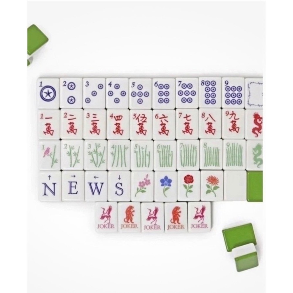 Maison Lude Mahjong Limited Edition 160 Tile Set With Mat & Accessories New Box